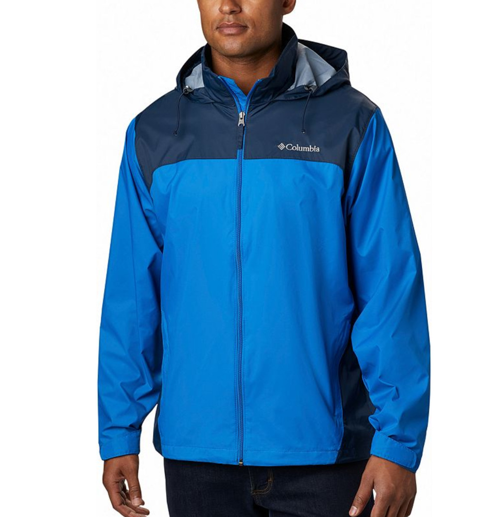 Columbia Men Glennaker Lake Rain Jacket Blue Size S